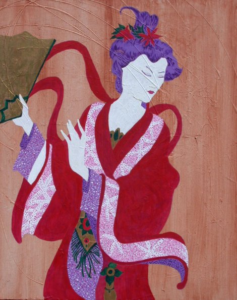 LADY WITH FAN (Sold)